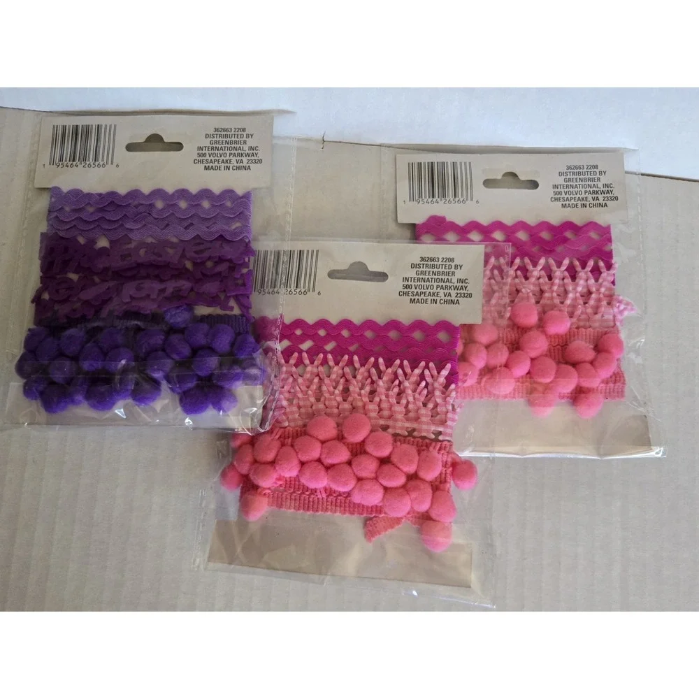3 Trim Pack Crafter's Square. All 3 New and‎ Sealed. Great for Crafts